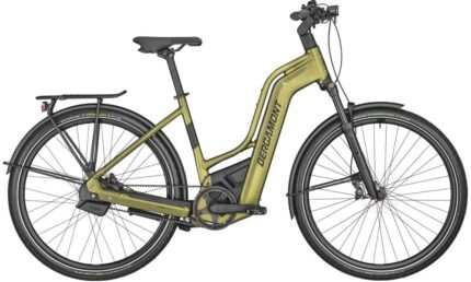 VTC Électrique Bergamont E-HORIZON PREMIUM PRO BELT AMSTERDAM 2022 dark gold