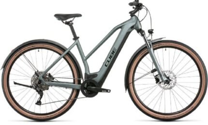 Vtc électrique Cube nuride hybrid pro 625 allroad silvergreen´n´black trapeze 2023